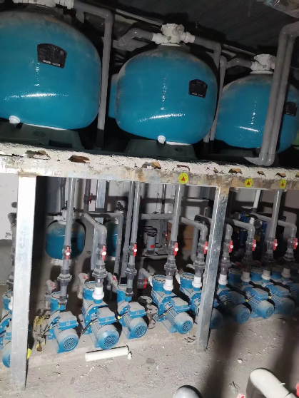 宅男天堂污污视频設備機房的砂缸和水泵