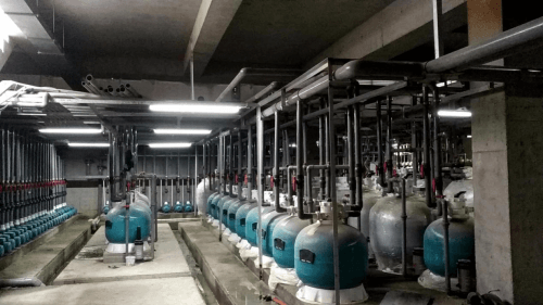 宅男天堂污污视频水處理設備之過濾砂缸、循環水泵